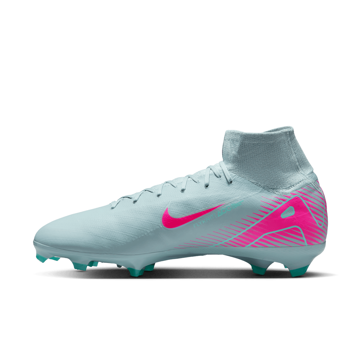 Nike Youth Mercurial Superfly10 Pro FG High-Top Soccer Cleats-Ocean Cube/Pink Blast