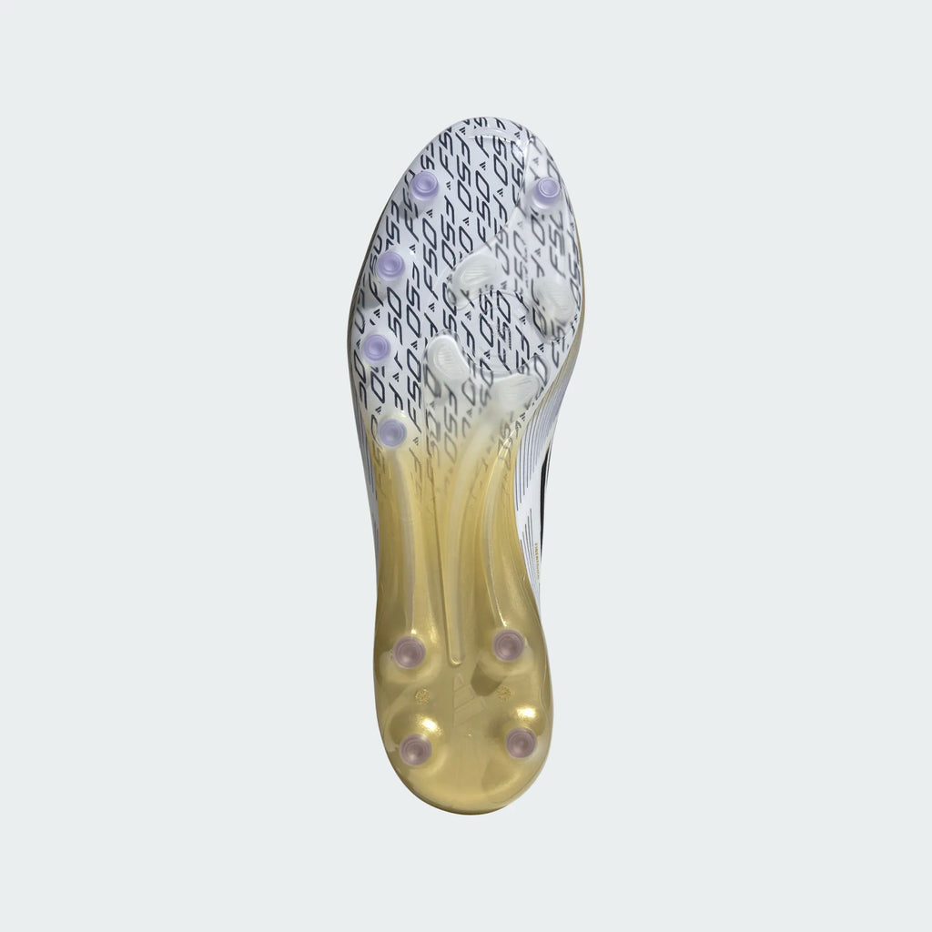 Adidas F50 Elite AG-Cloud White / Core Black / Gold Metallic