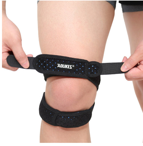 Sports Silicone Patella Belt Compression Protection Patella Running Mountaineering Breathable Basketball Knee Pads