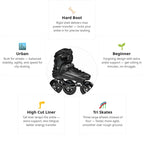 Flying Eagle X7T Reaver Tri Black Skates